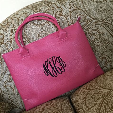 monogrammed leather bags for women